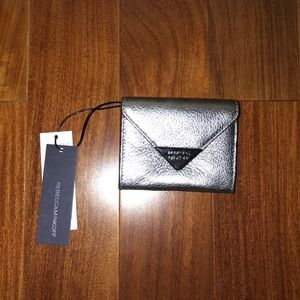 Silver metallic Rebecca Minkoff wallet